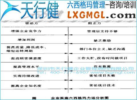 六西格瑪與力場分析的結(jié)合